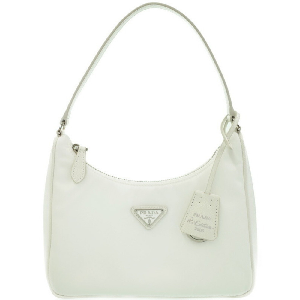 Prada ReEdition 2000 Tessuto Hobo Bag White